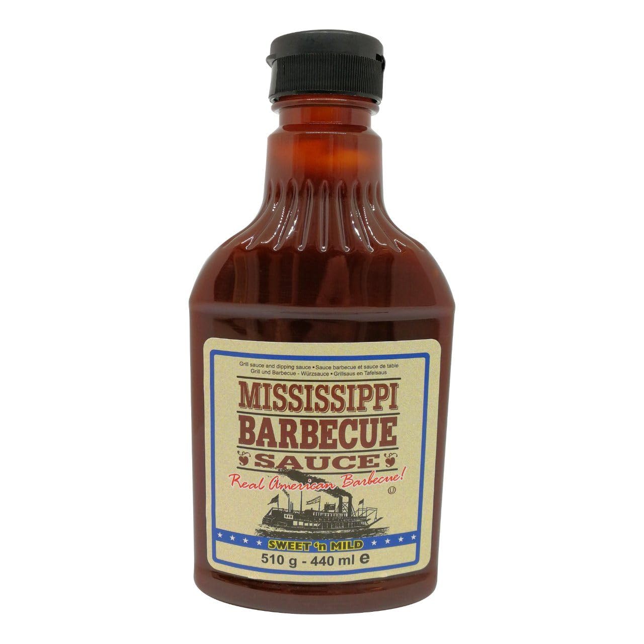 Das Beste im Vorteilspack - 5 X Mississippi BBQ Saucen - 5 X 510g (gesamt 2250g) by The Fremont Company