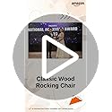 Image of CLASSIC WOOD & CRAFT Wooden Rocking Chair with Sheesham Wood, Rolling and Easy Seating (Model-Cwb-21)