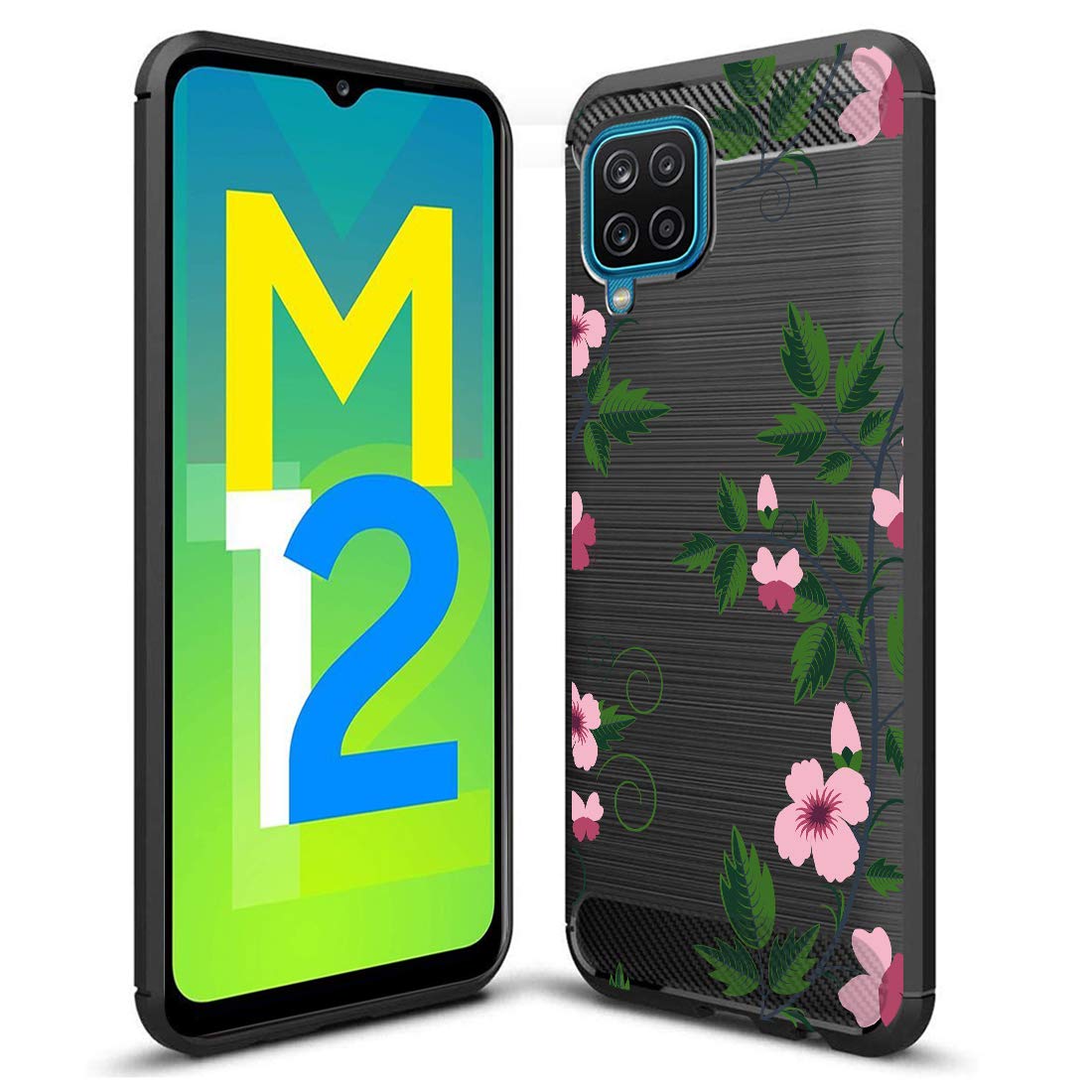 Fashionury Rugged Armor Designer Rubberized Printed Back Cover for Samsung Galaxy M12/ Samsung F12/ Samsung A12 for Girls and Boys (Multicolour) -HB008 (B08ZS82BD8) Amazon Price History, Amazon Price Tracker