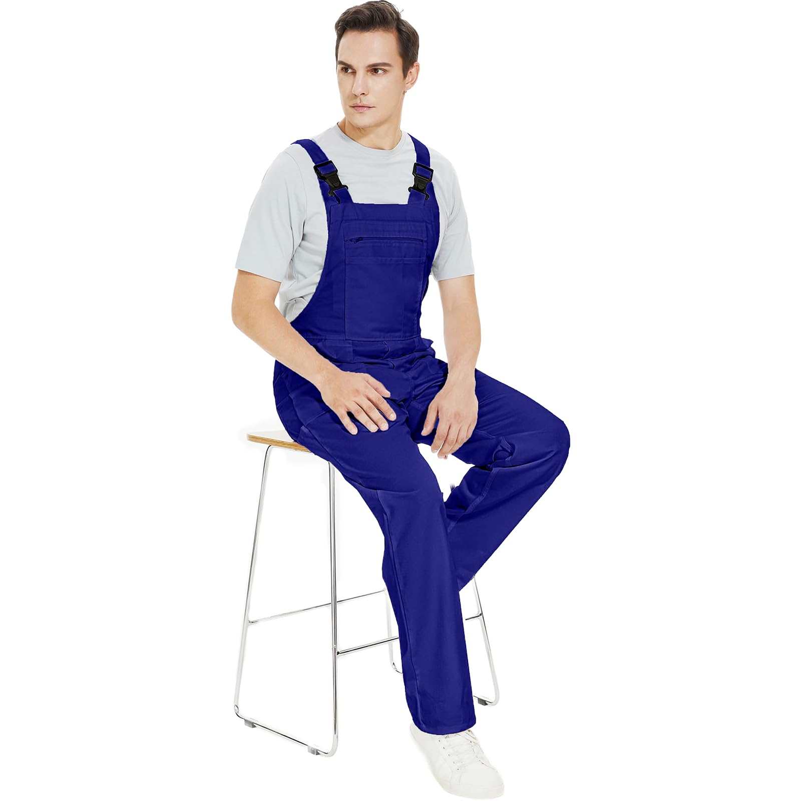 WORK IDEA Peto de trabajo para hombre Multi Pocket Technology - Peto de trabajo para hombre