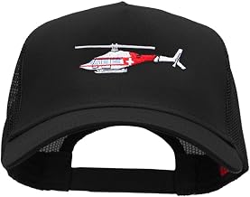 e4Hats.com Helicopter Careflight Embroidered Cotton Mesh Trucker Cap