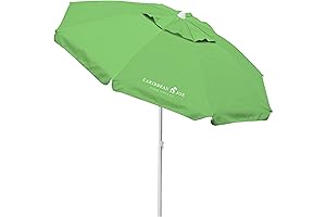 Caribbean Joe Deluxe Beach Umbrella: Ultimate Portable Sun Protection for Your Seaside Escape