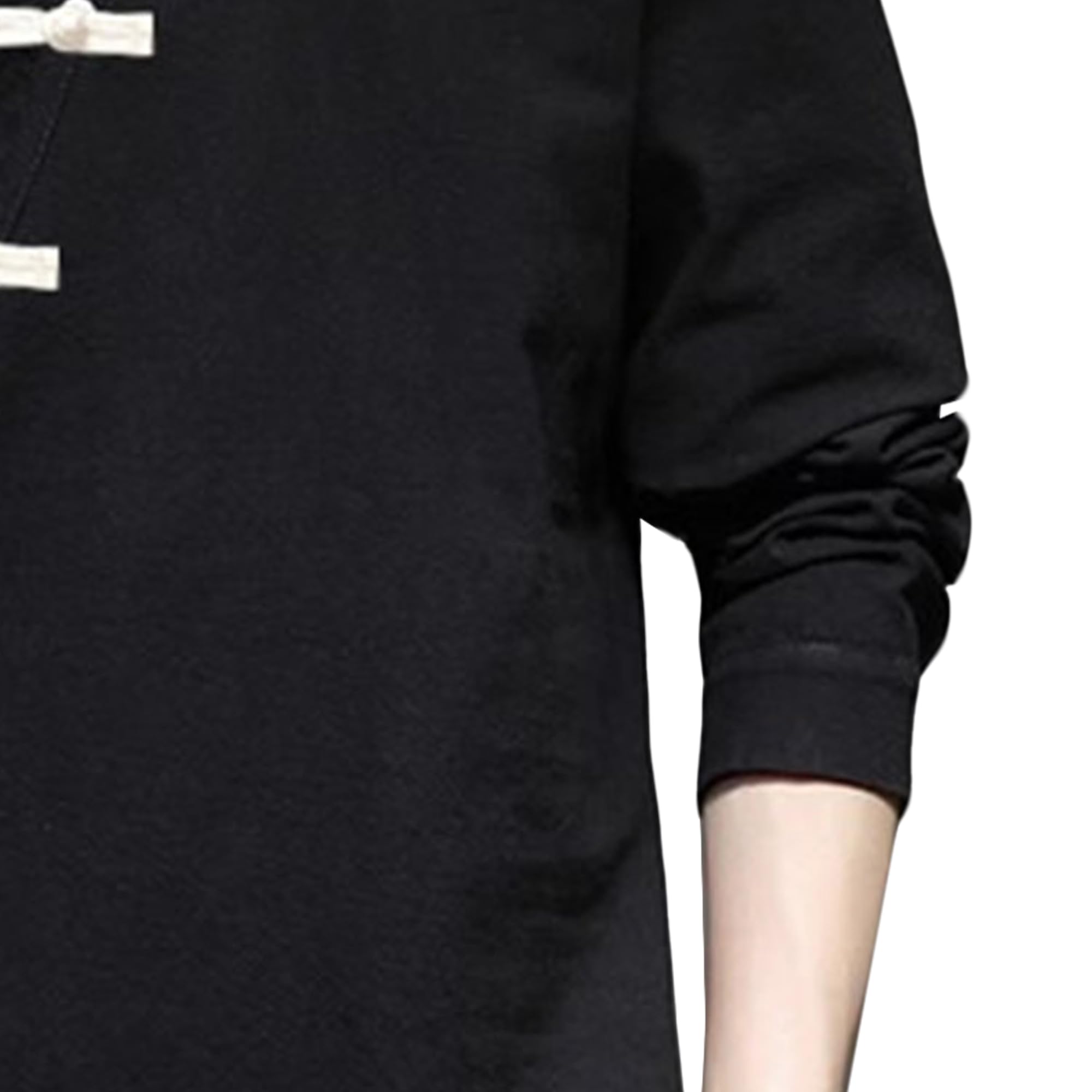 Camicia cinese tradizionale da uomo con colletto alla coreana asimmetrica | Chiusura con bottone a rana, colletto alla coreana, abbigliamento casual, vestibilità comoda, misto cotone e lino