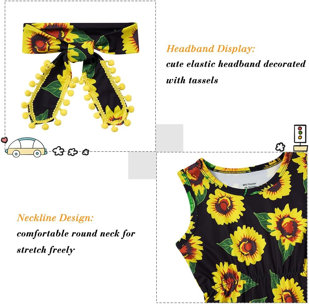 Ahegao 0-24 Months Baby Floral Romper Toddlers Outfits Infant Playsuits + Headband Jumpsuit - Image 2