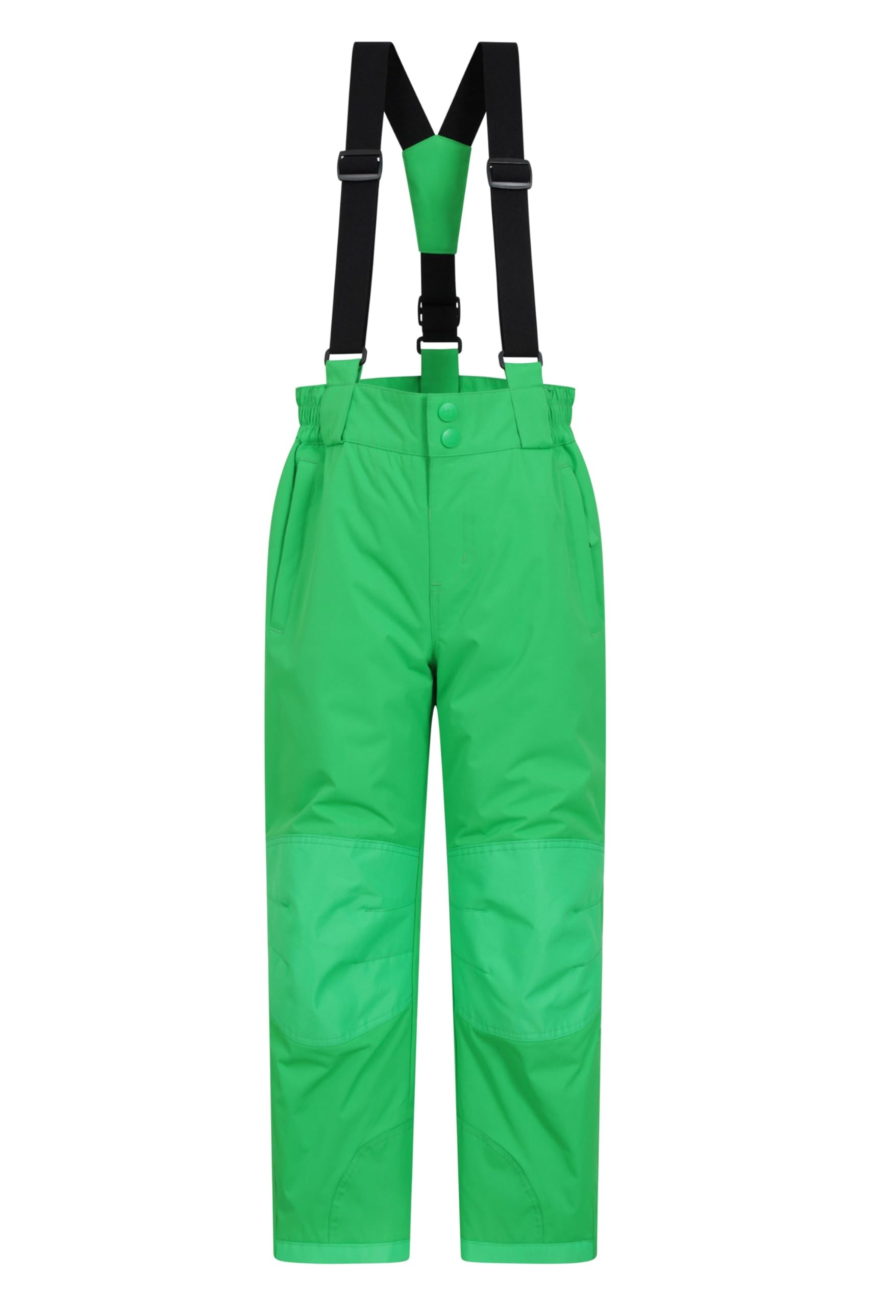 Mountain Warehouse Spectre Green Raptor Kids Snow Pants - Snowproof Boys Ski Trousers, Detachable Braces Bottoms - Ideal For Winter Skiing Holidays & Snowboarding Kids Size 7-8 Years