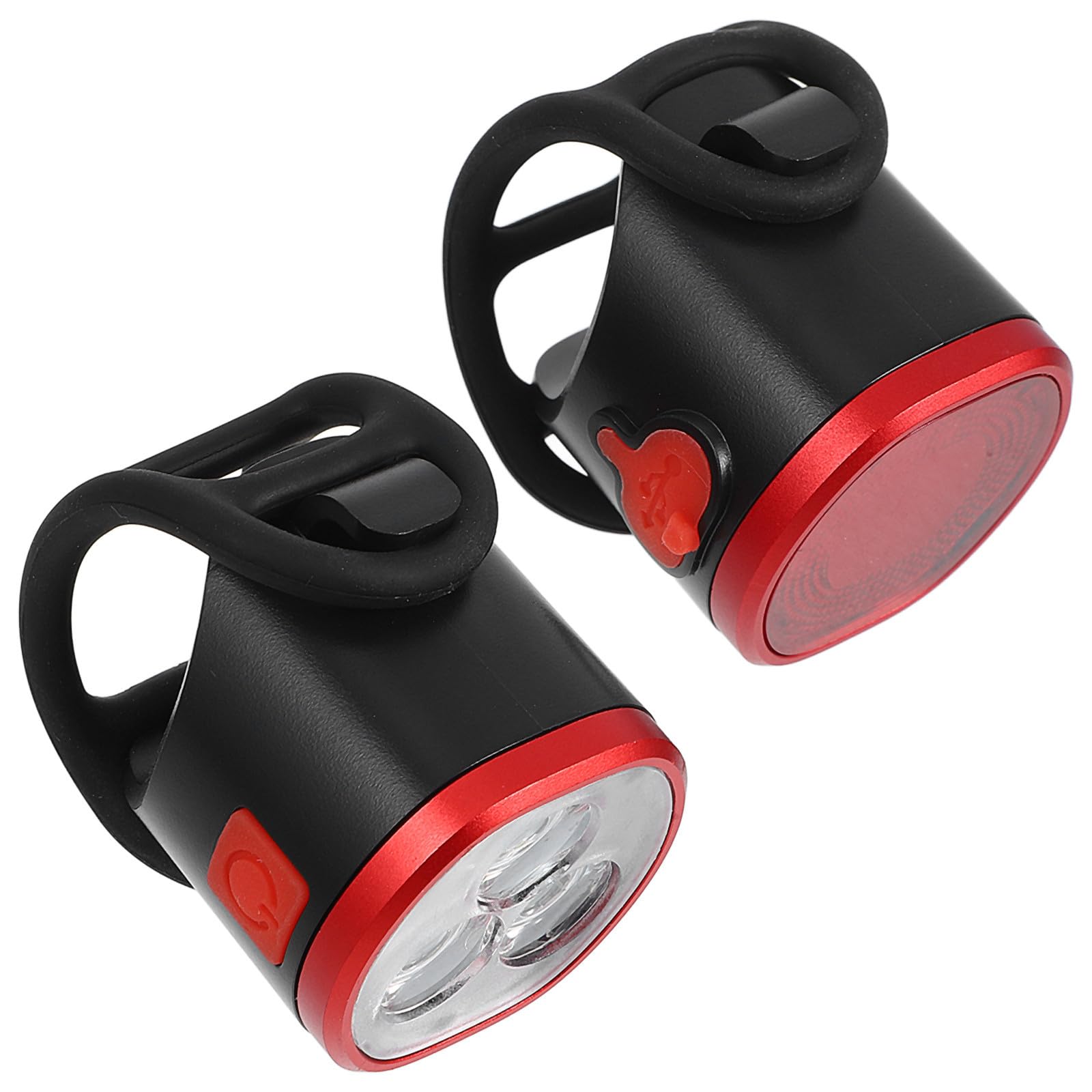 Luces para bicicleta potentes Zerodeko con batería recargable y kit de luz trasera 8