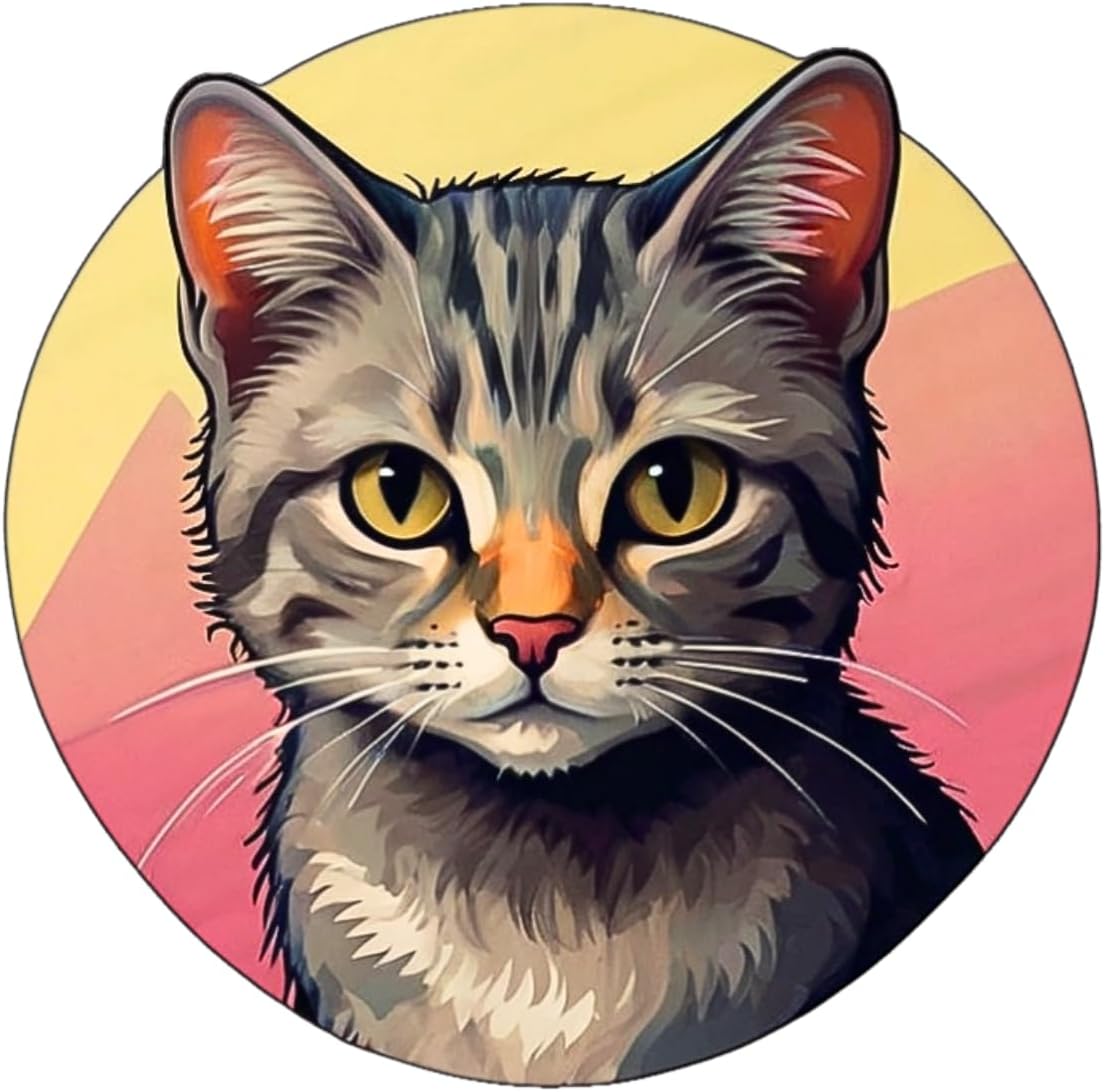 Amazon.com: 3pcs Cute Cat Stickers for 3in Water Bottles, Waterproof ...