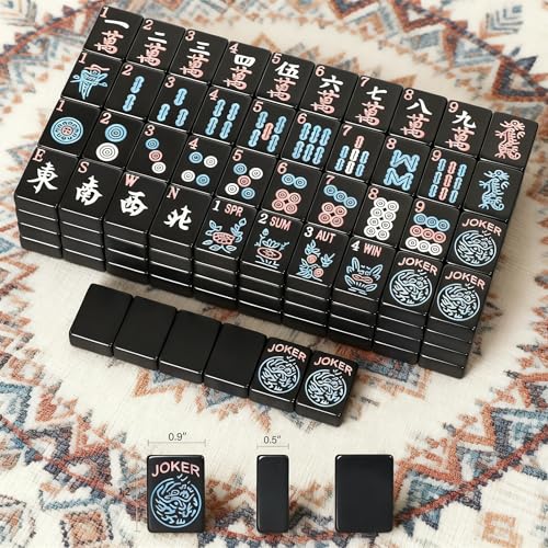 Juego de fichas American Mahjong 166 piezas 1.2 pulg miniatura 3