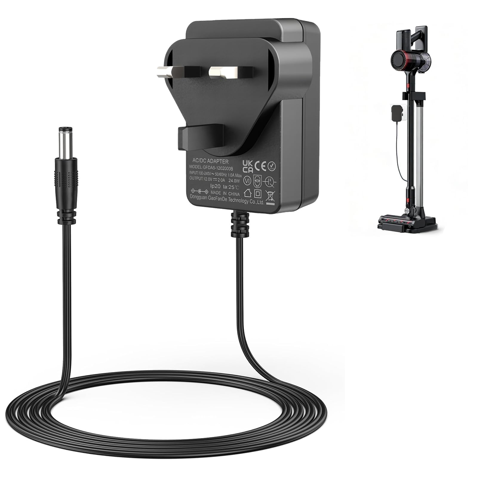 26V Charger for Vytronix NIBC22 BCS01 EBCV6, Akitas V8, Tineco FLOOR ONE S3 A10 A11, Power Adapter for 22.2V Battery Lithium-Ion Upright Cordless Handheld Stick Vac Cleaner Replacement Charging Cord