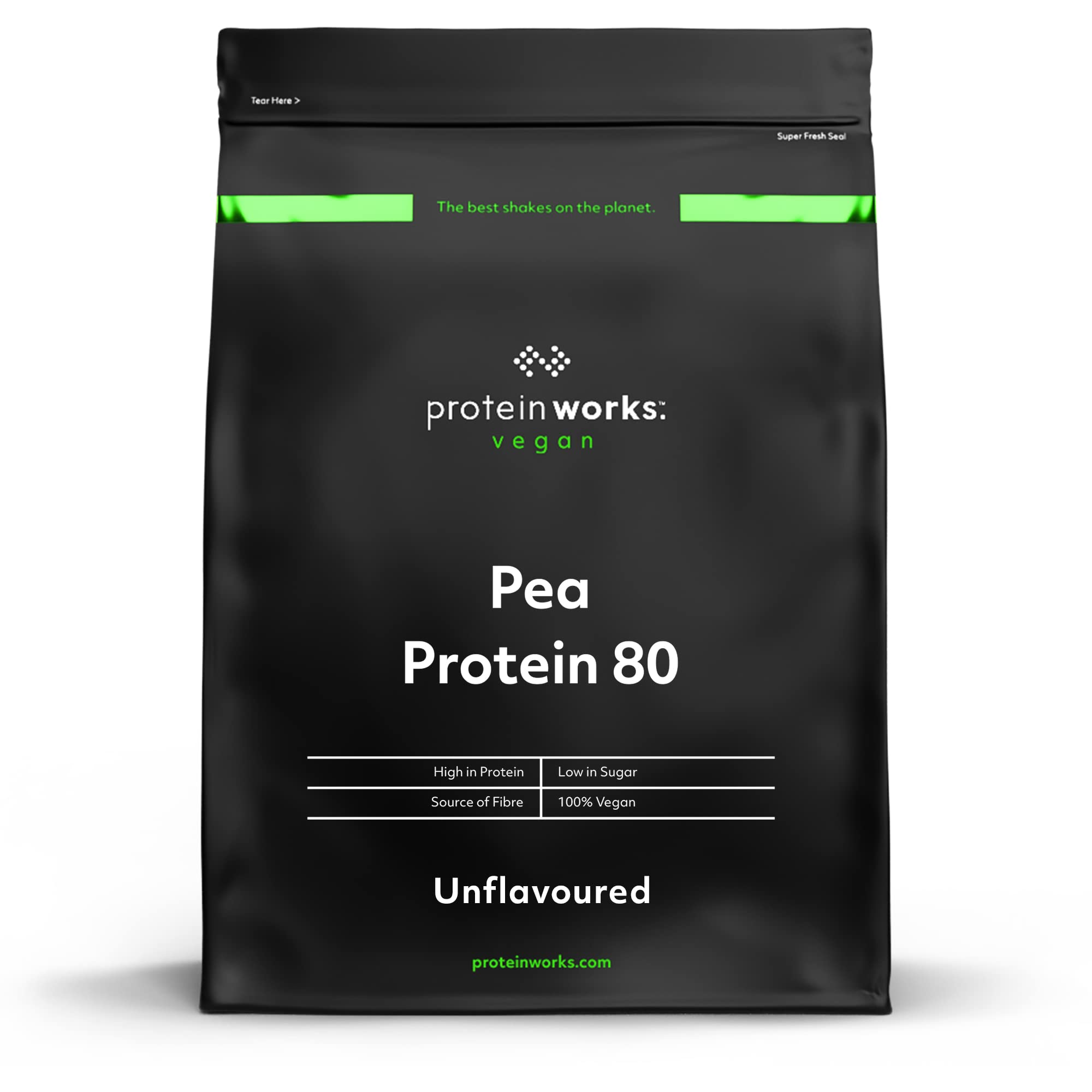 Protein Works - Pea Protein Isolate Protein Powder | 100% Plant-Based & Natural | Gluten Free | No Added Sugar | Unflavoured | 500 g