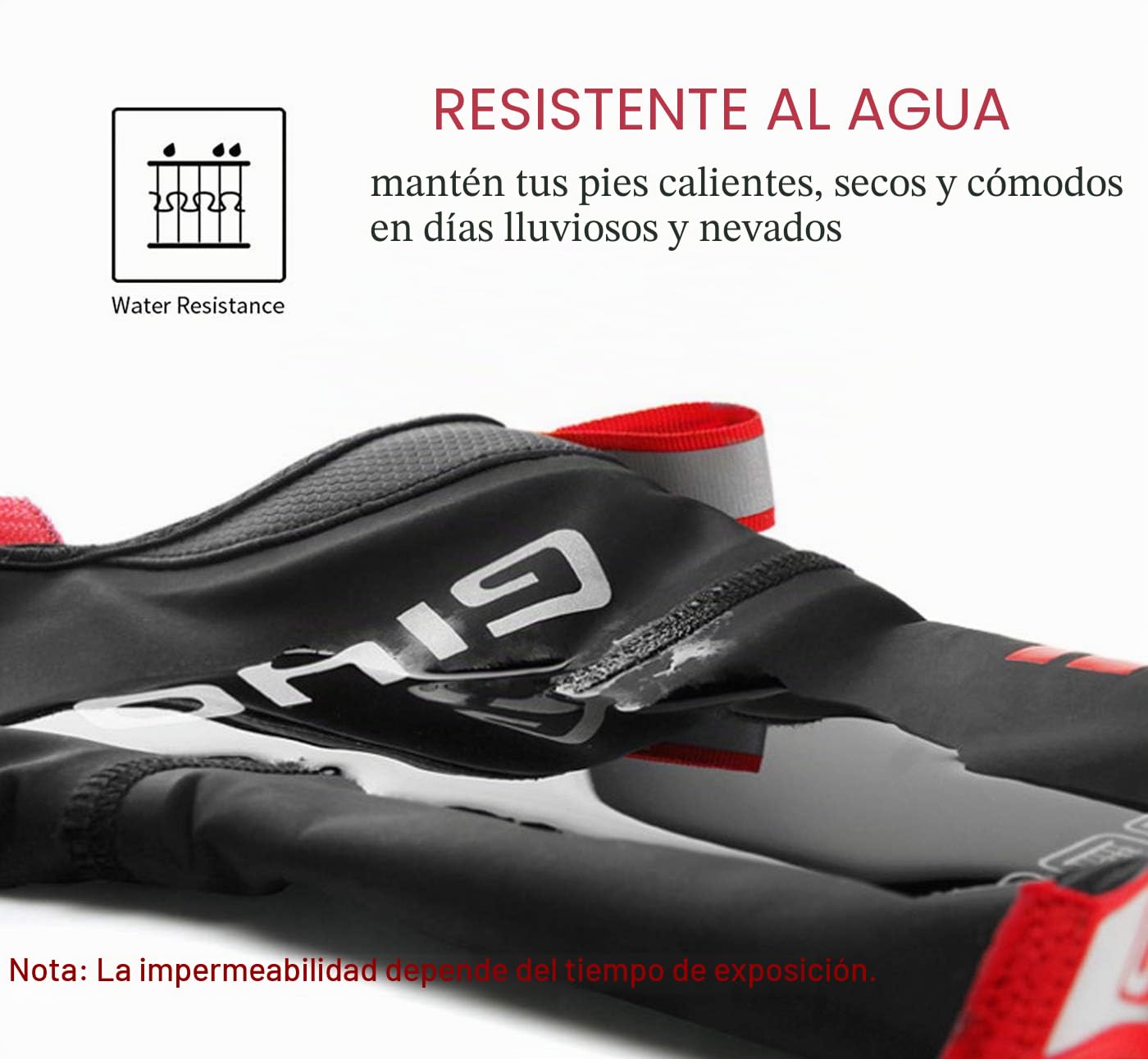 PLATTBK Cubrezapatos de Calzado de Ciclismo para Invierno,Cubrezapatillas de Bici Impermeables con Forro Polar para Hombres y Mujeres