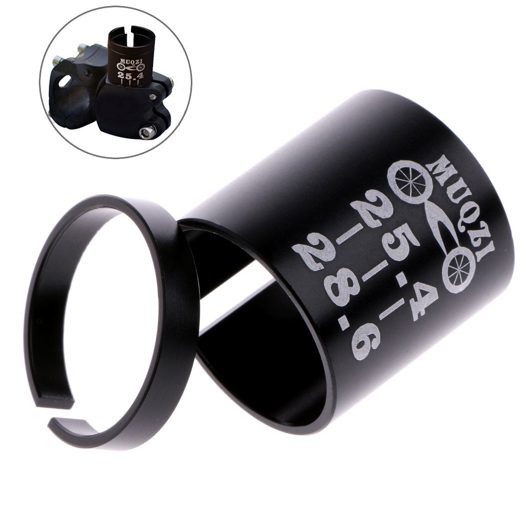 luosh Manubrio Manubrio Adattatore per Spessore Manubrio Bicicletta Anteriore Attacco Manubrio Riduttore di Spessore Anello variabile Set da 25,4 a 28,6 mm