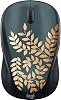 Logitech - Design Collection Wireless Compact Mouse with Limited Color Designs - Golden Garden