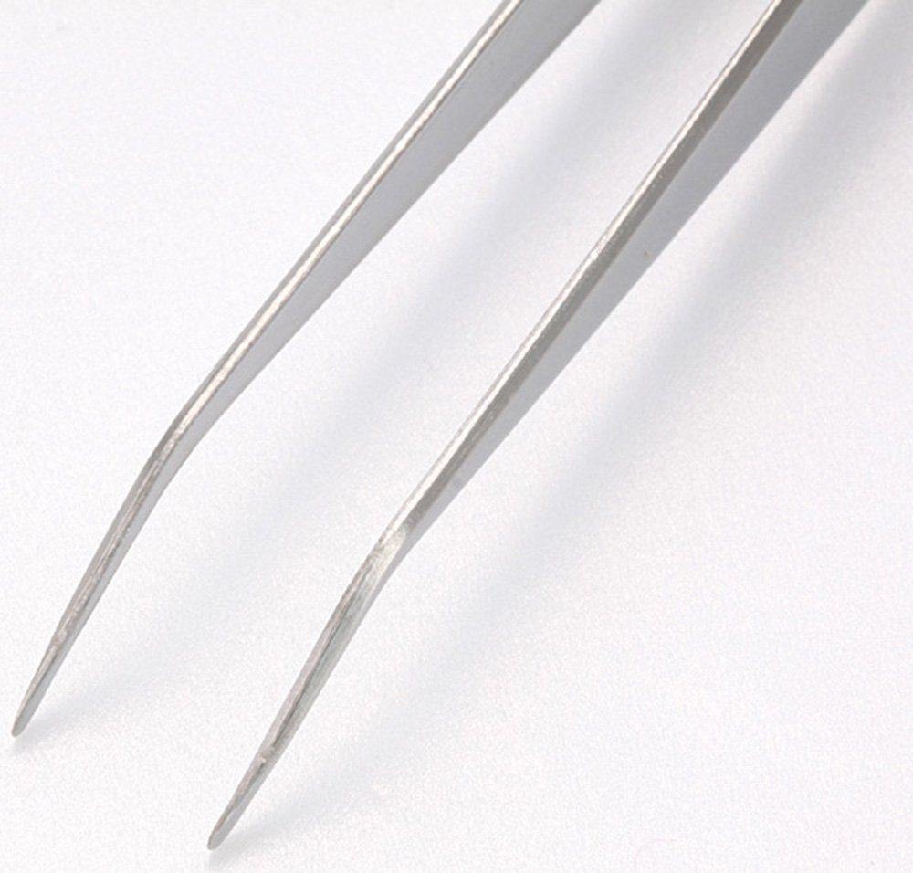 Amazon.co.jp: コーベック 先薄ピンセット カーブ 0468 : DIY・工具