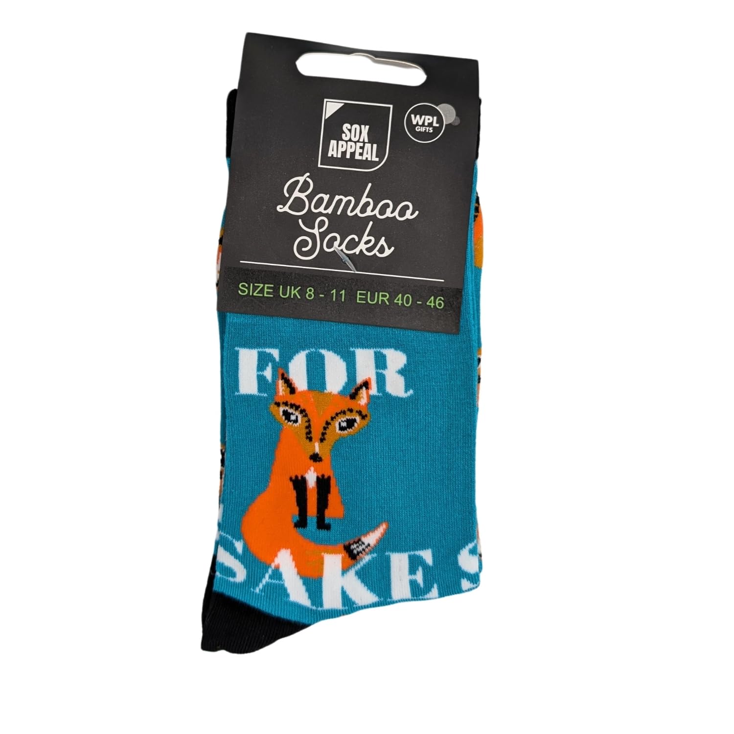 Love Kates Men's Multicolor For Fox Sake Socks For Him Uk 8-11 Bamboo Socks Novelty Gift Idea Sox015
