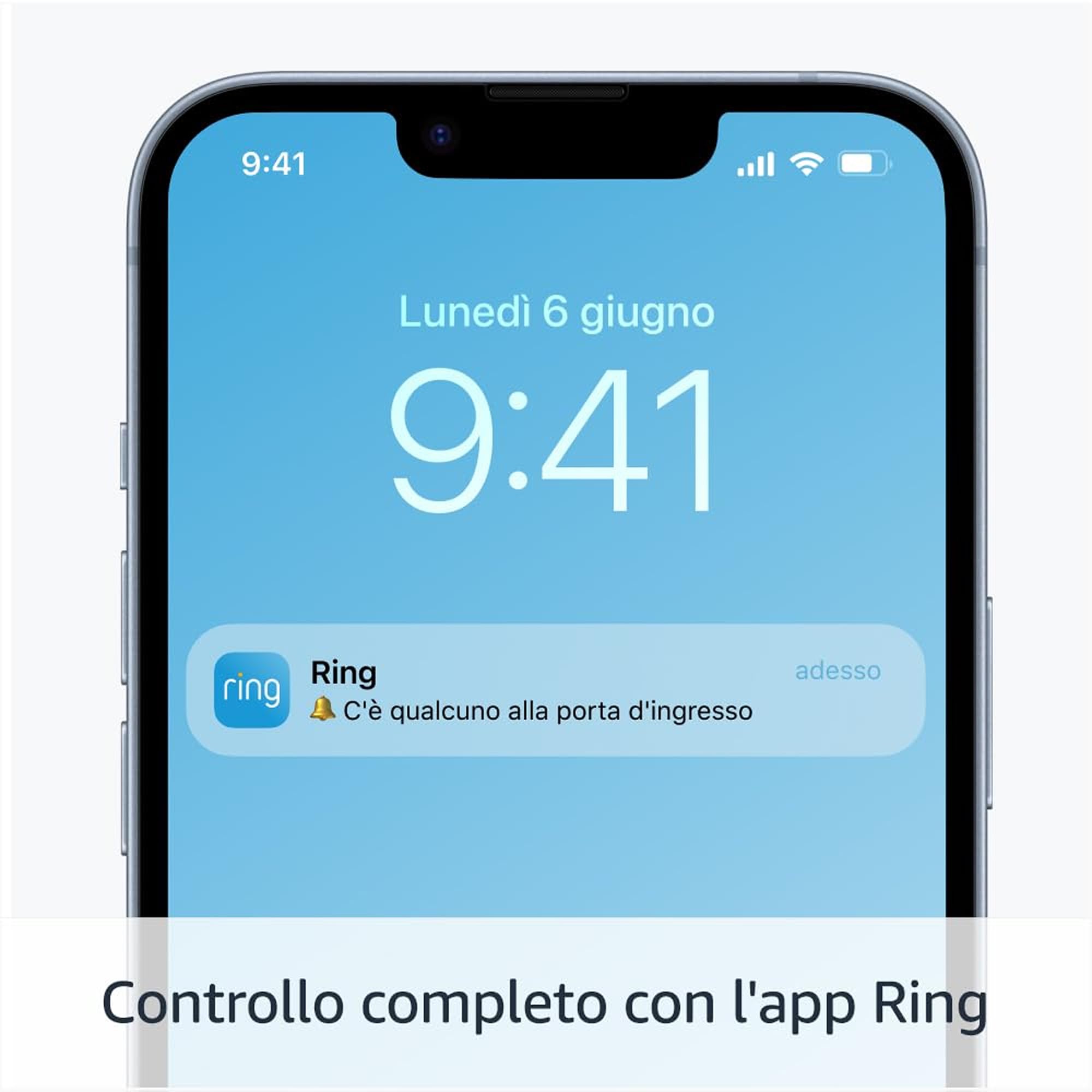 Ring Videocitofono Pro a batteria (Battery Video Doorbell Pro) + Chime (3ª gen.) | campanello con telecamera senza fili | Rilevazione di movimento 3D | Prova gratuita di 30 giorni di Ring Home