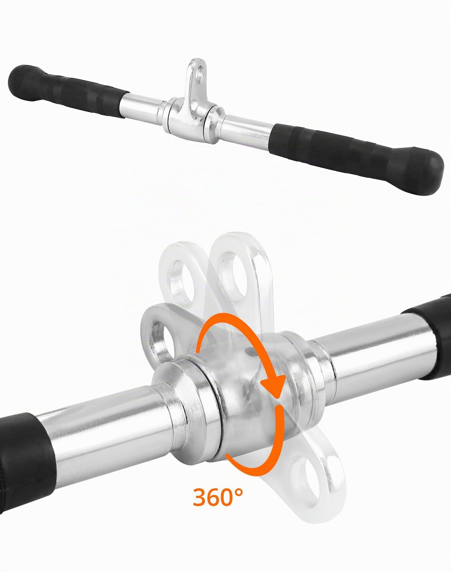 QWORK® Juego de agarres poleas Gym, Accesorios Gimnasio Versátil
