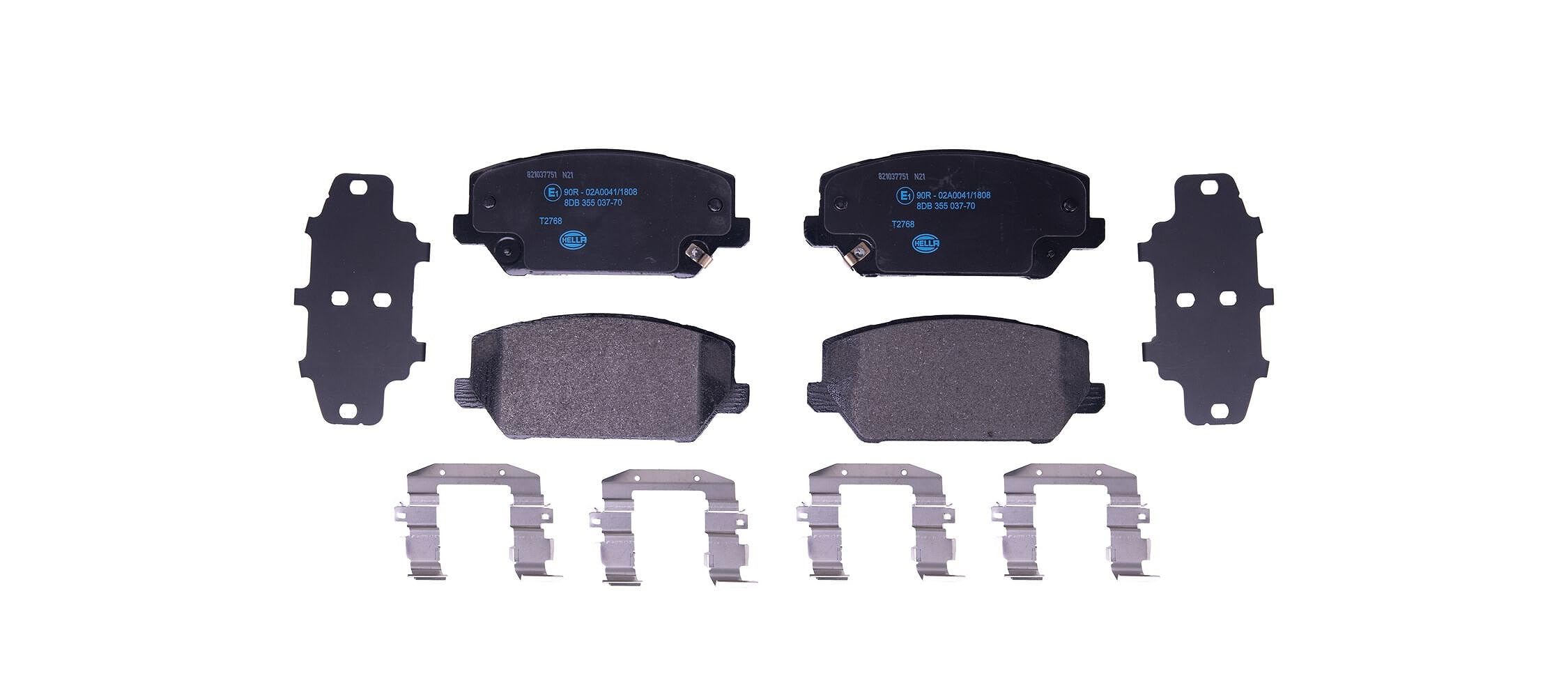 Brake pads 8DB 355 037-701 HELLA for KIA HYUNDAI