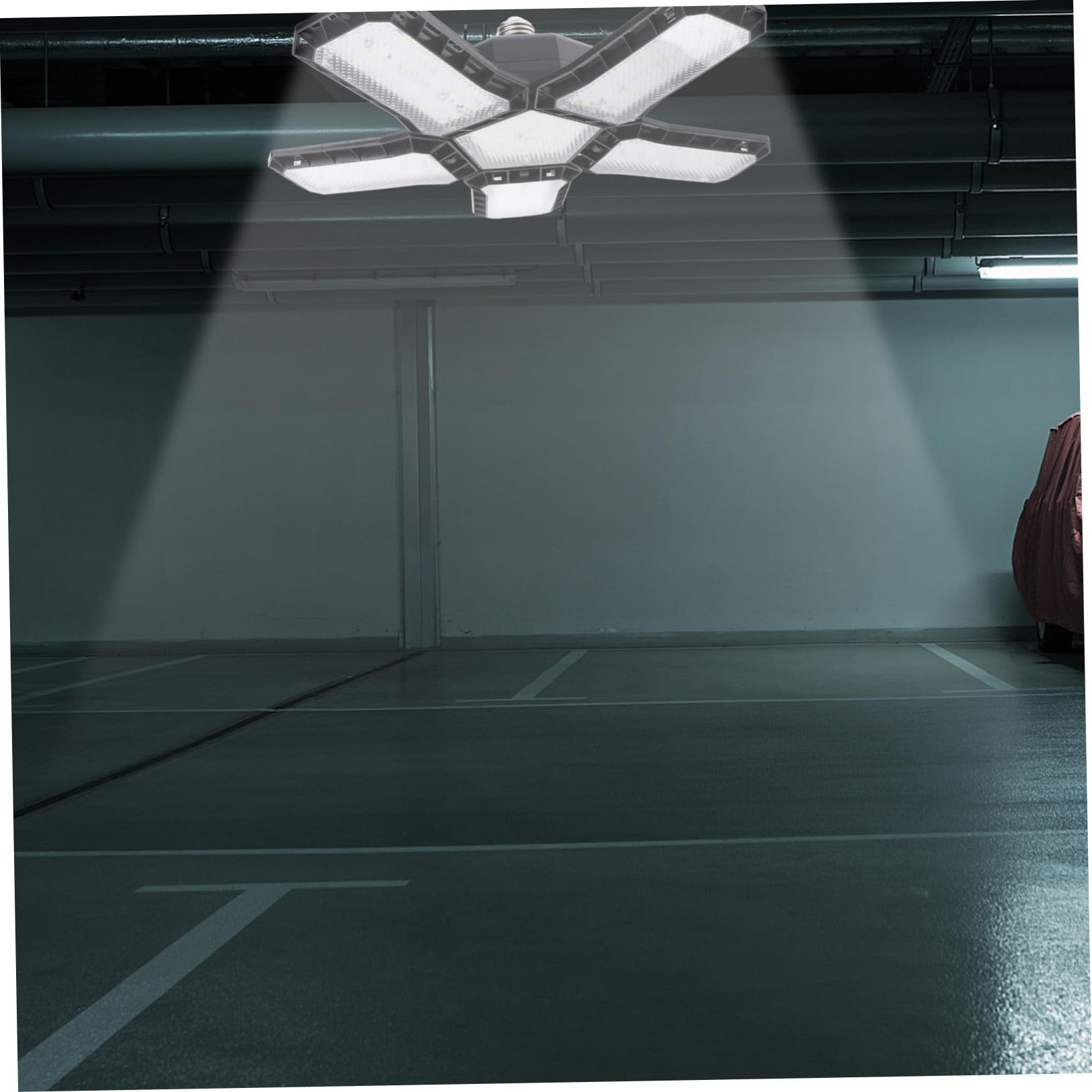 80w Garage Industrial Light Led Can Lights Panel Folding Ceiling High Efficiency — view 4