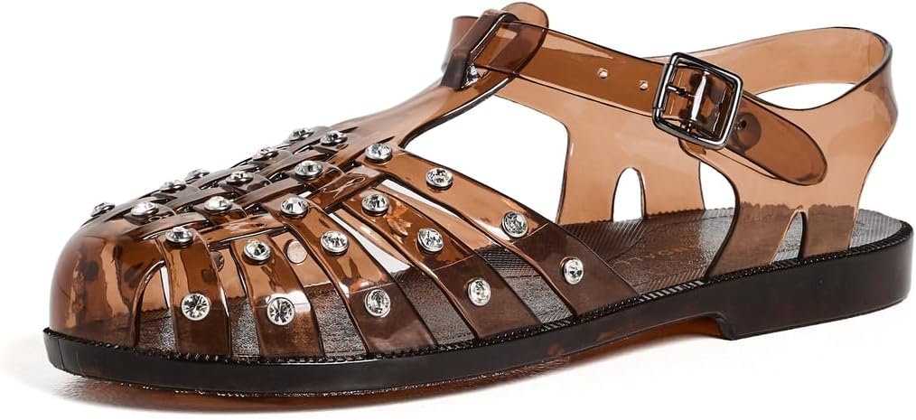 Loeffler Randall Women's Rhys Jelly Sandals with Studs