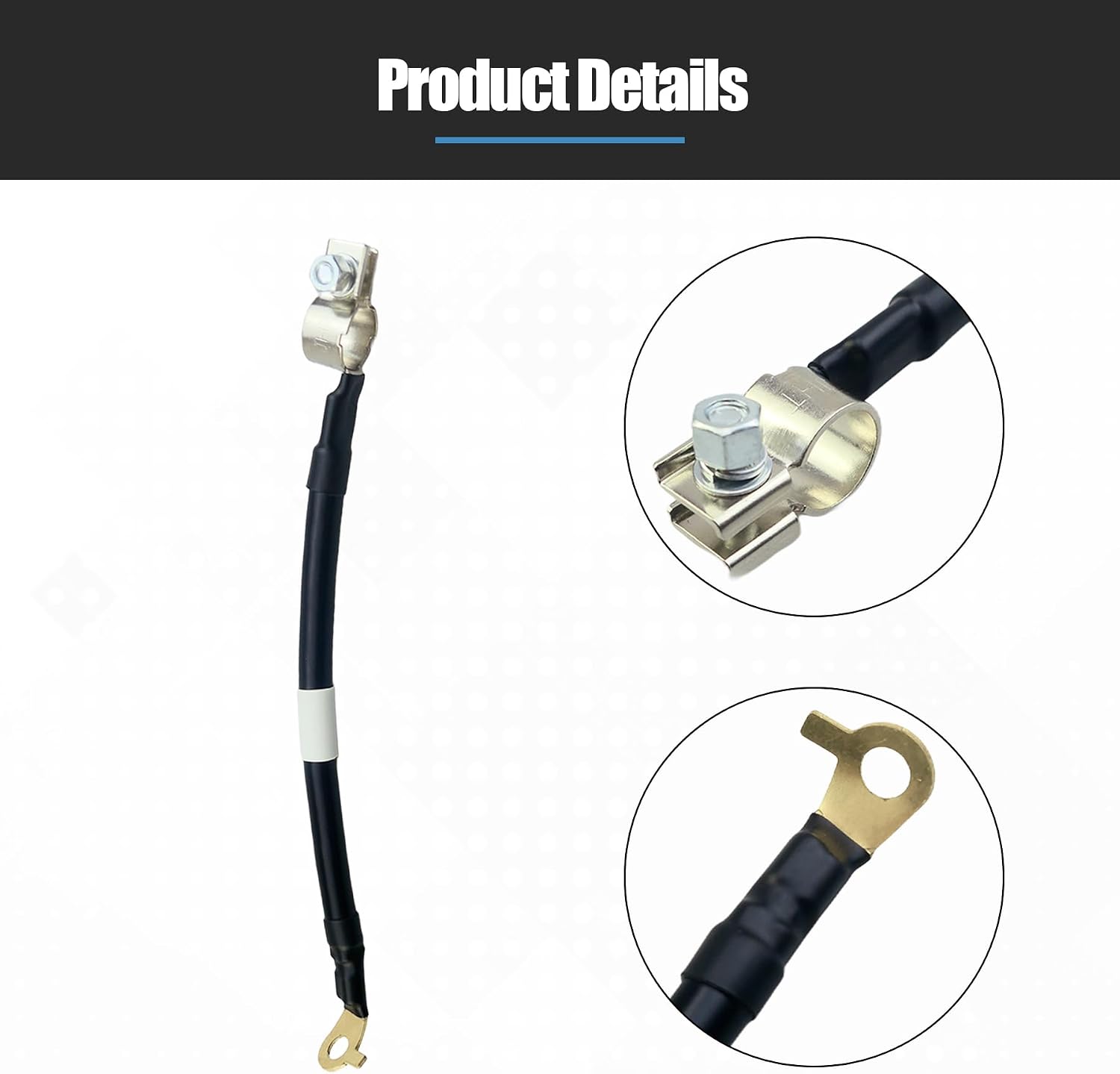 32600-SDB-A00 Negative Battery Ground Cable Fit for Honda Accord EX/LX 2003-2007 Hybrid 2005-2007,Pure Copper Battery Replacement Cables Replace 32600SDBA00