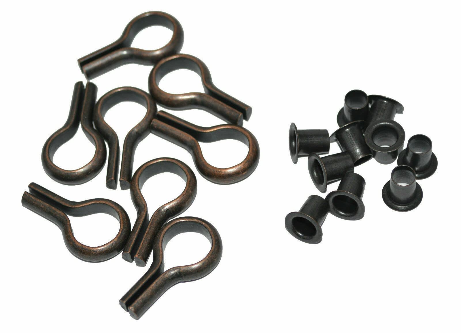 Sisi Uk Antique Bronze Finish Sisi Uk® Banjo Shelf Supports Studs & Inserts Sockets For 6Mm Hole, 3 Colours, Brass, Nickle & Antique Bronze - Pack Of 8 (Antique Bronze Finish)