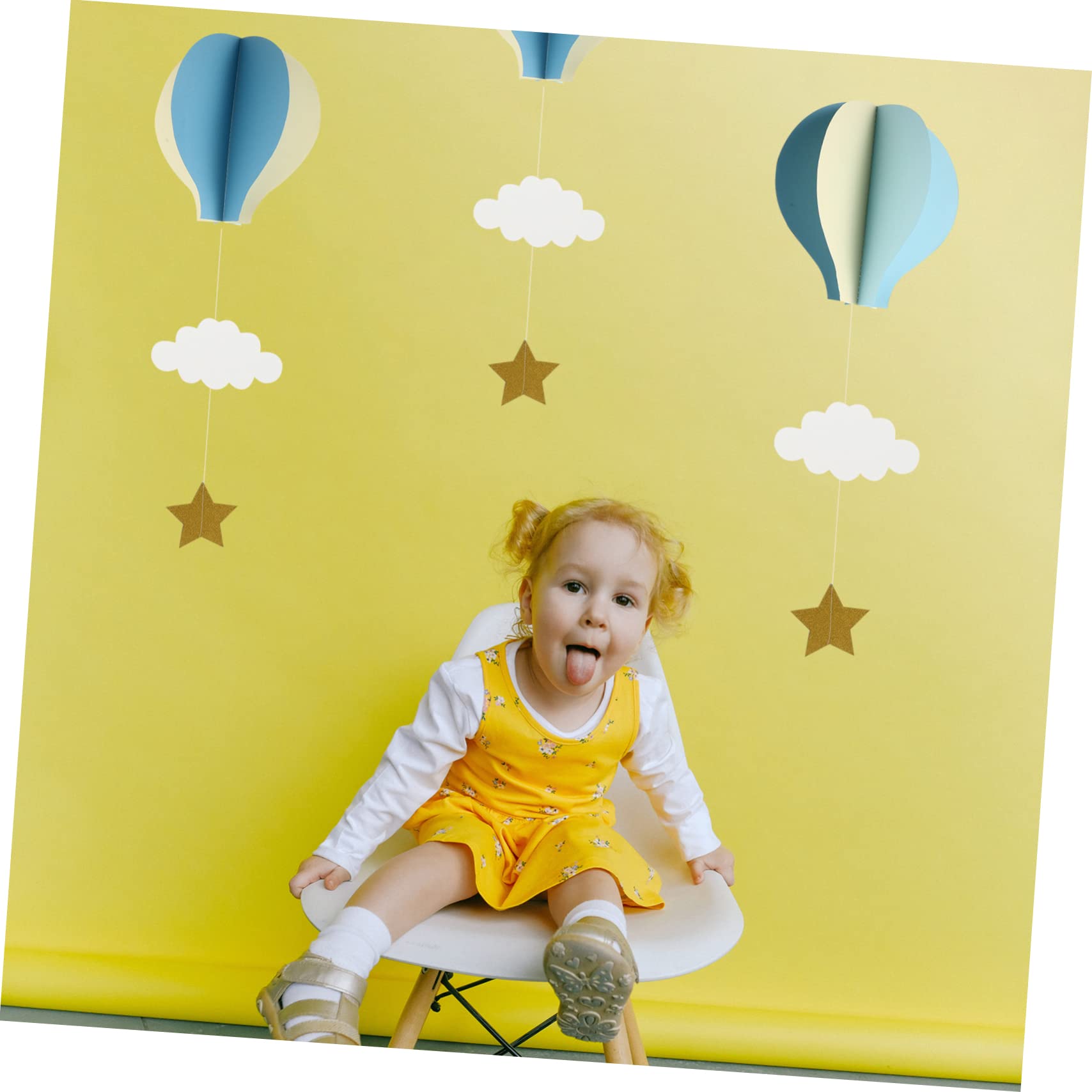 Adornos de Papel 6 Aerostáticos Globos Colgantes de Piezas