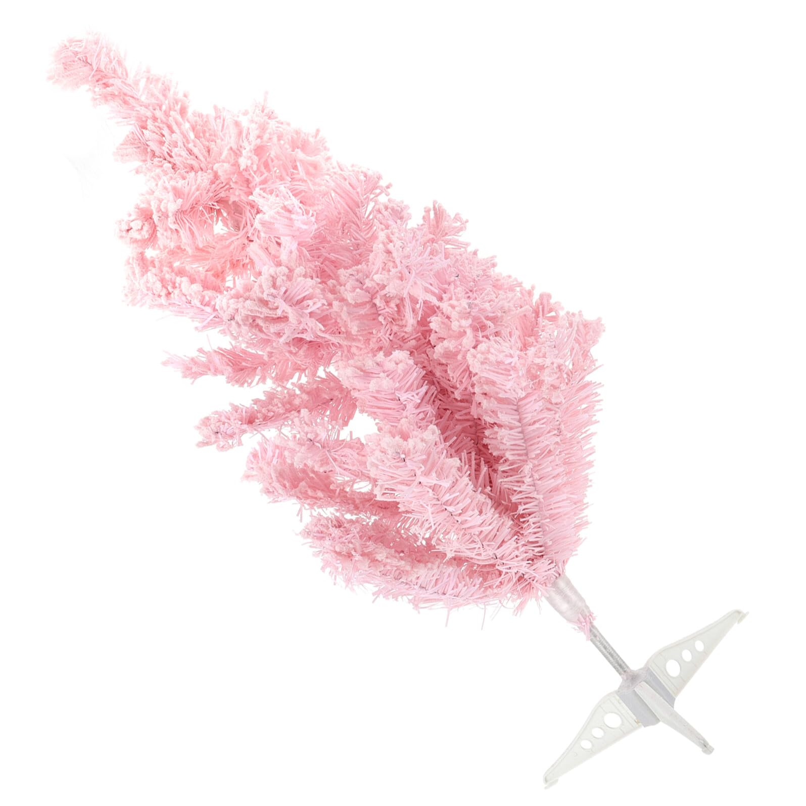 Árbol de Navidad flocado rosa de escritorio HOLIDYOYO para decoración de hogar