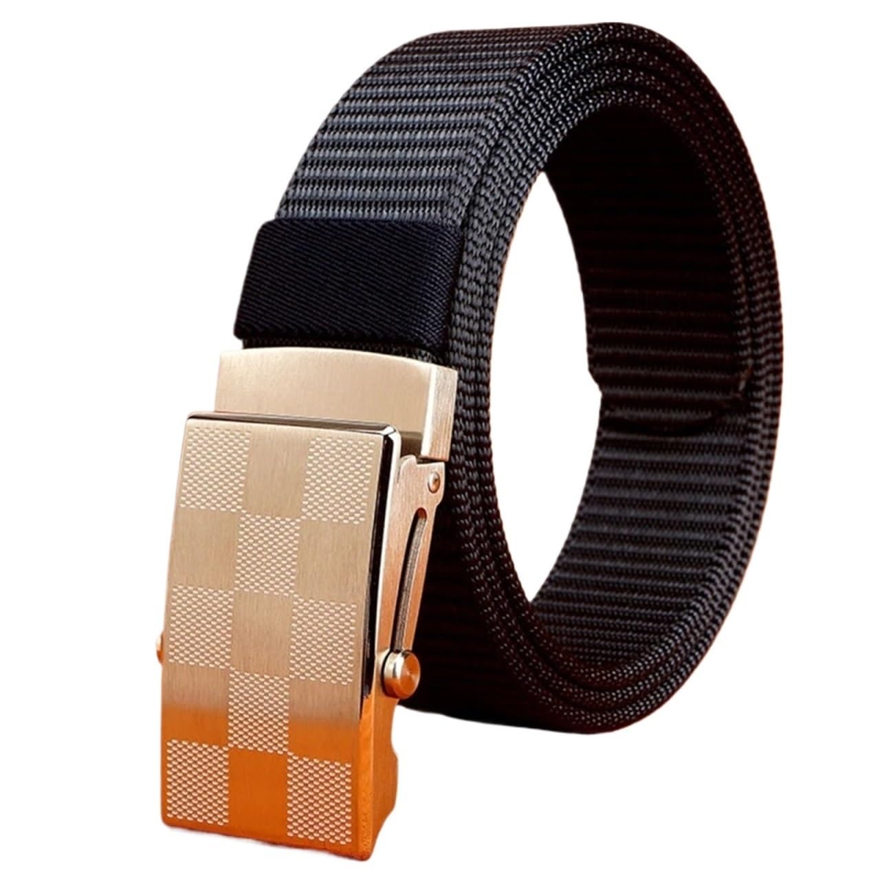 1 pezzo di nylon casual con fibbia in acciaio inossidabile cintura regolabile da uomo viaggio all'aperto cinture in vita vintage for jeans Per Uomo