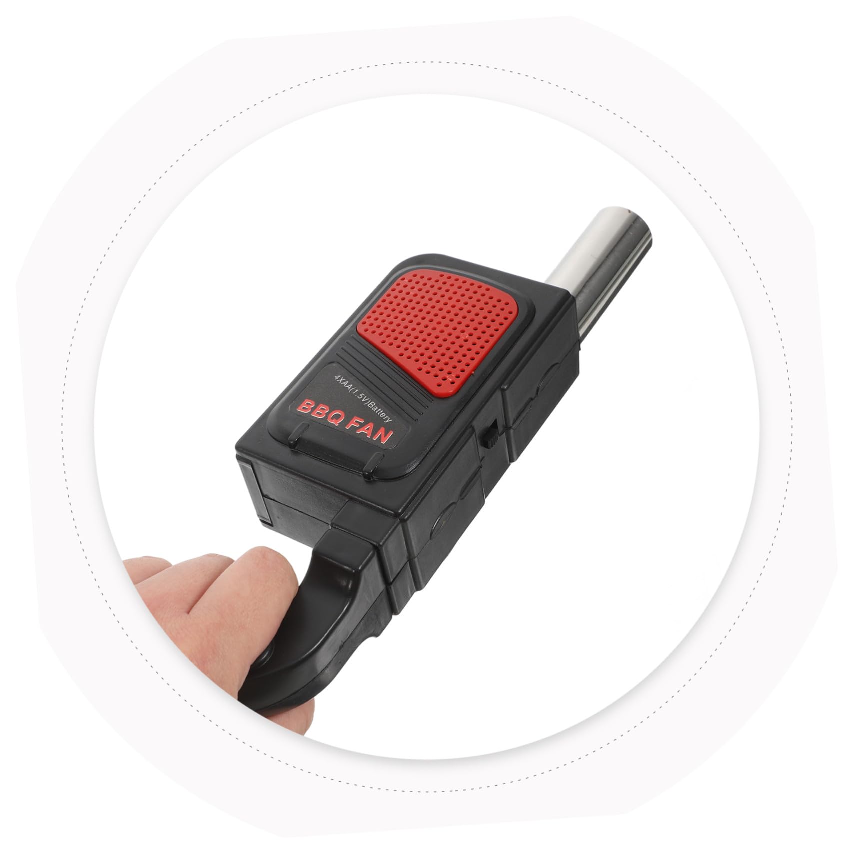 NUOBESTY 2 pezzi Soffiatore Elettrico Portatile per Bbq Batteria Soffiatore Mano per Accensione Fiamma Compatto e Facile da Usare per Picnic Campeggio e Grigliate Outdoor