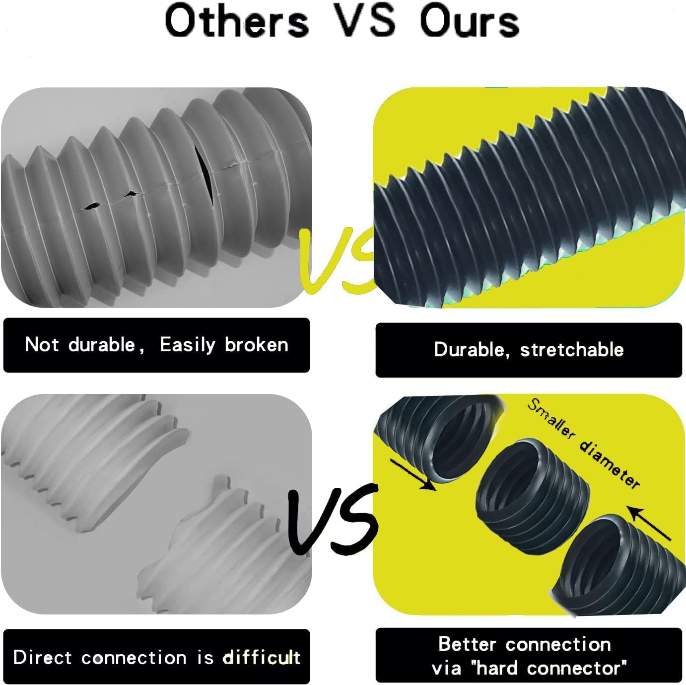 Snapklik.com : Gutter Downspout Extensions To Splice Flexible Pipes ...