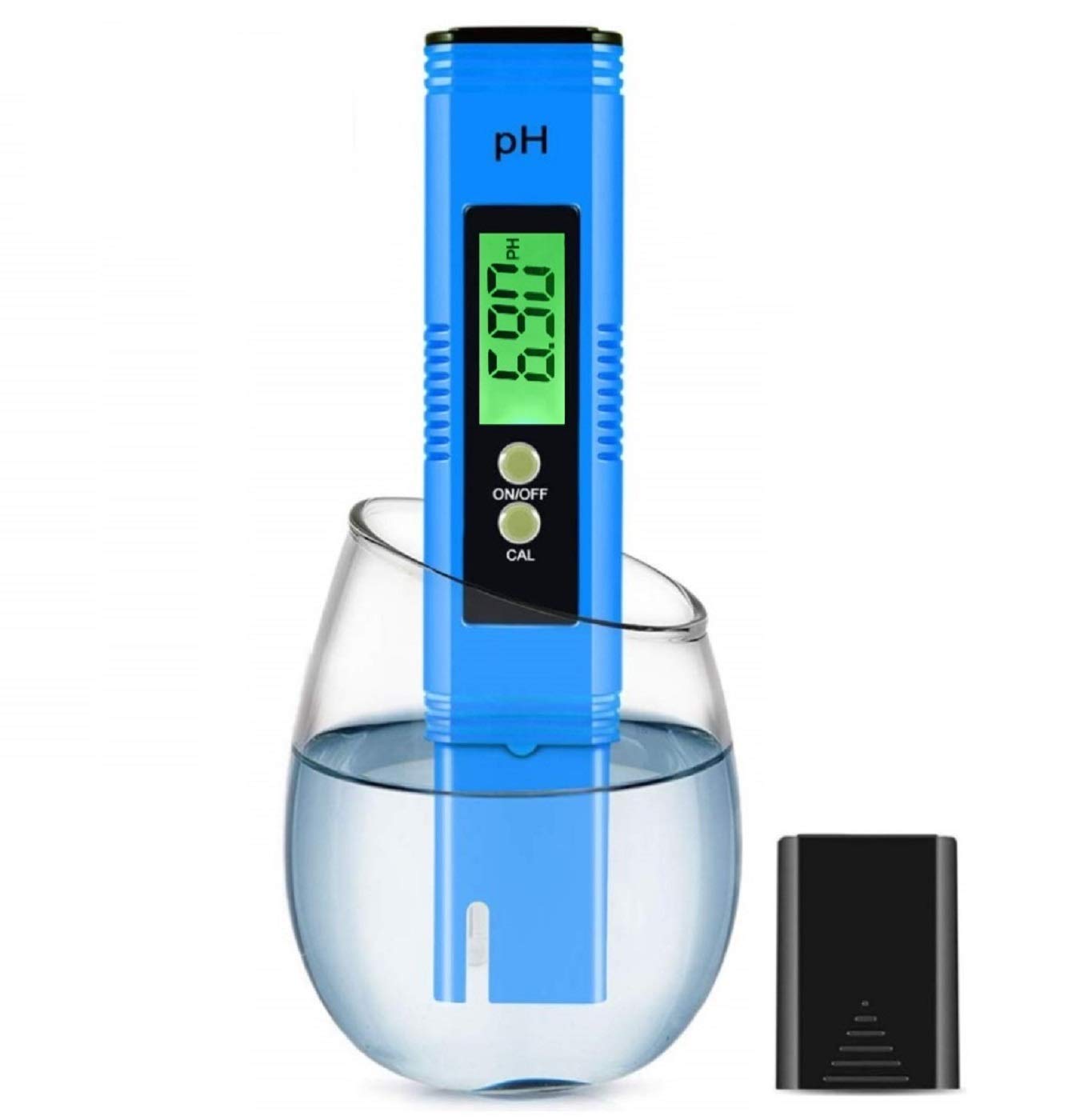 SUNZEAL pH Meter with Automatic Calibration, Digital pH Tester, Readings are Quick and Accurate(Blue)