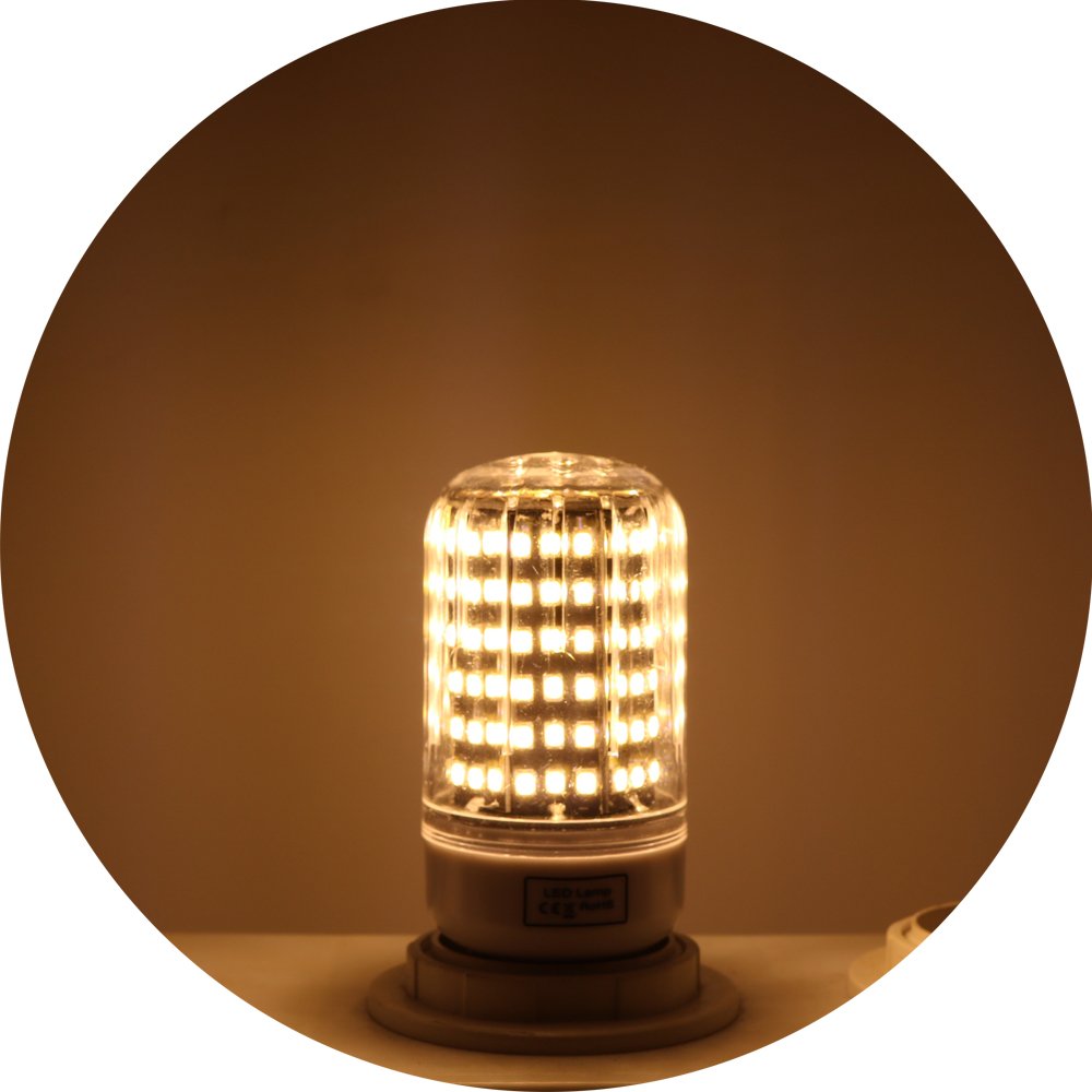 Xindaxin - Bombilla LED E27 (intensidad no regulable, bajo consumo de energía, 12 W equivalentes a 120 W, luz blanca cálida, 3000 K, 20 unidades)