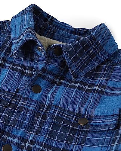 The Children's Place Boys' Sherpa Lined Shirt Jacket2
