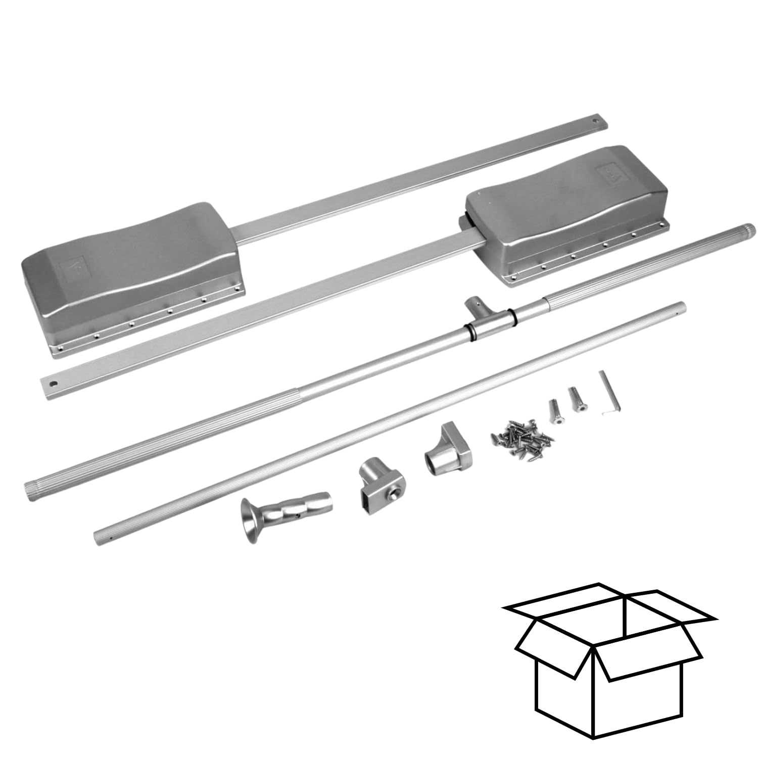 EVO - Barre de penderie escamotable, tringle relevable, penderie rabattable pour armoire 89 à 121 cm Barre porte-manteau réglable pour placard