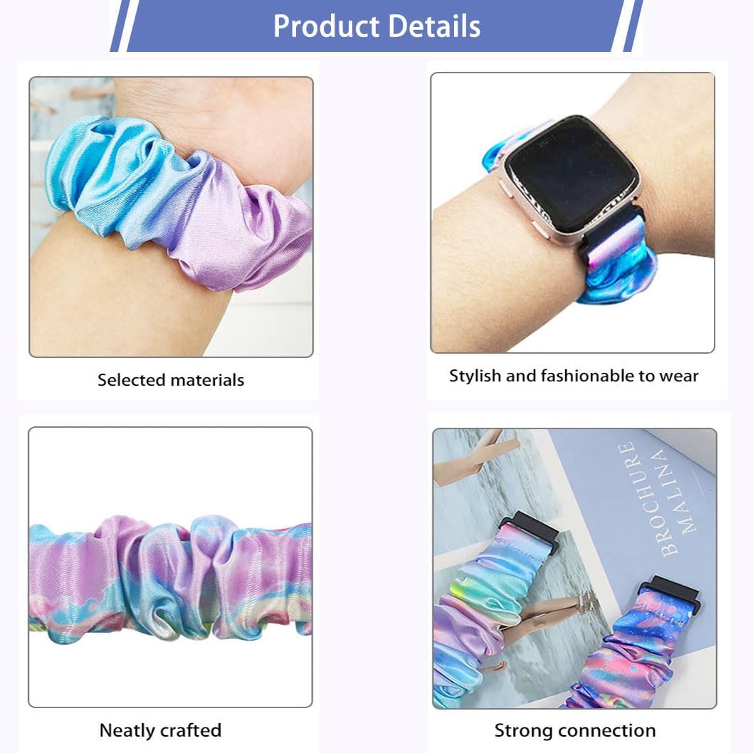 Compatible with Cosmo Jrtrack 5 Smart Watch Bands, Cute Printed Elastic Loop Bands Bracelet Strap Replacement for Cosmo Jrtrack kids Watch Band - Image 3