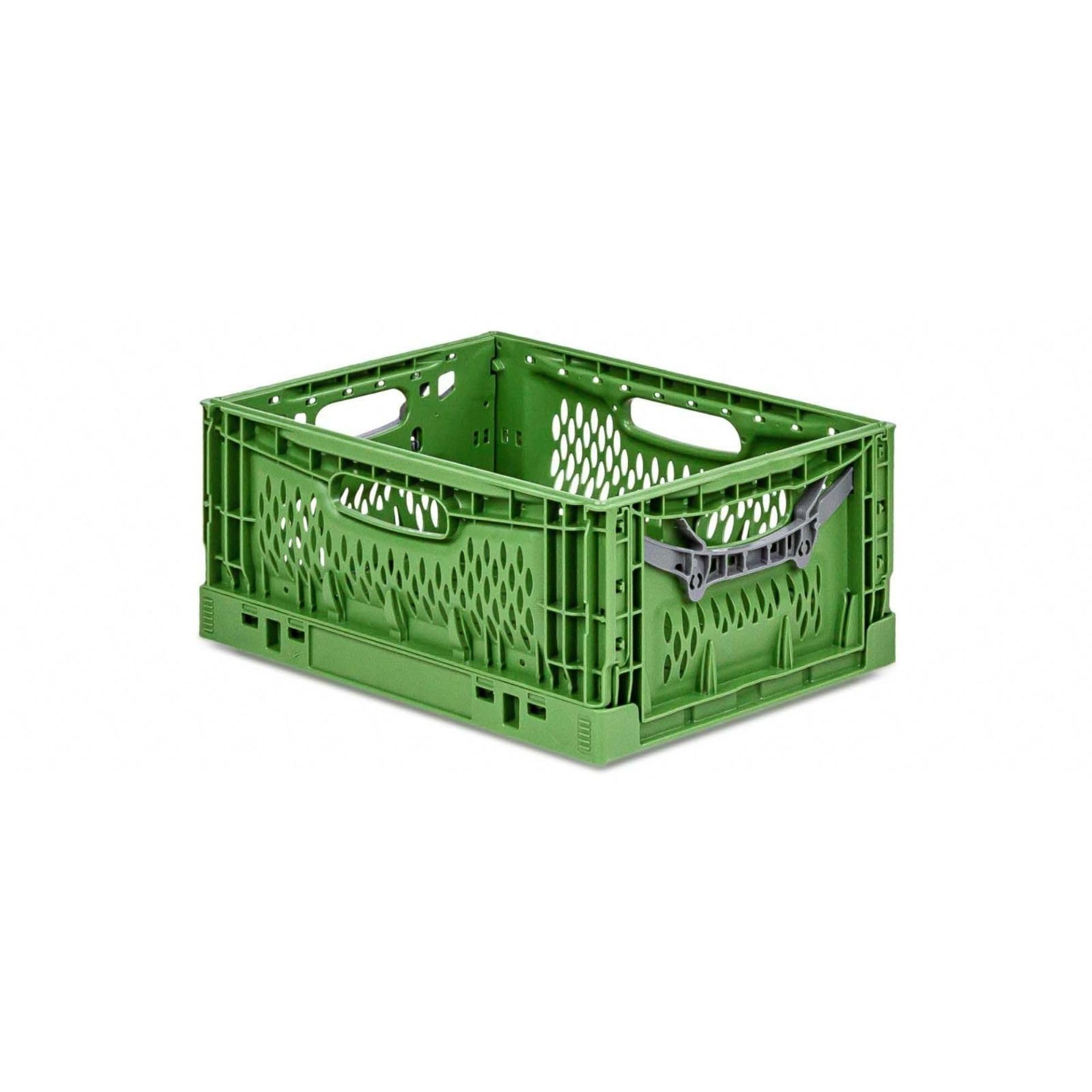 PROREGAL SuperSparSet 5x Stabile Profi-Klappbox Chameleon in Industriequalität | HxBxT 18x30x40cm | 17L | klappbar stapelbar durchbrochen lebensmittelecht | Eurobox Eurobehälter Transportbehälter