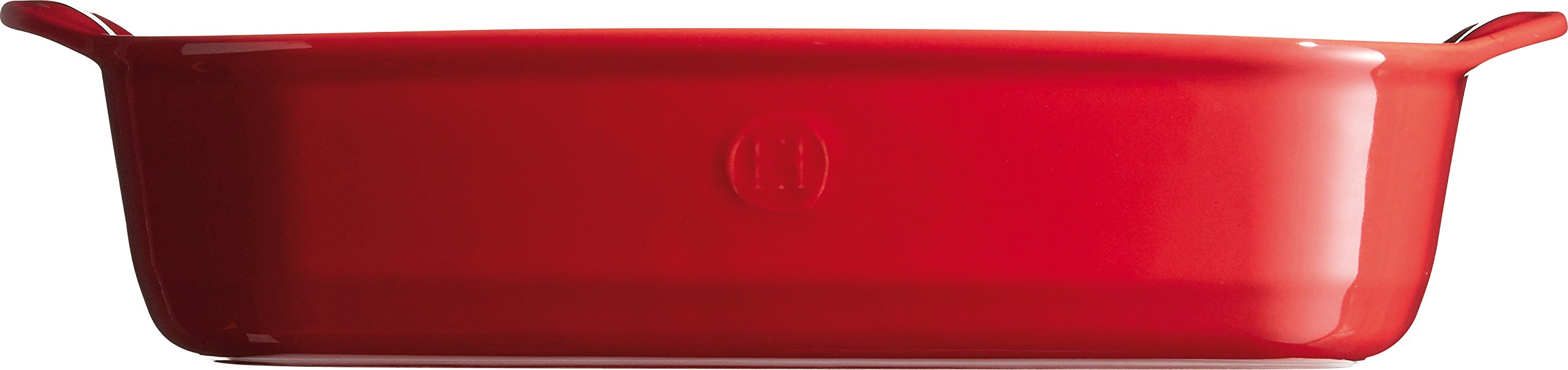 Emile Henry - Piccola pirofila Rettangolare da Forno in Ceramica, Colore: Rosso Grand Cru (RIF. Eh349650)