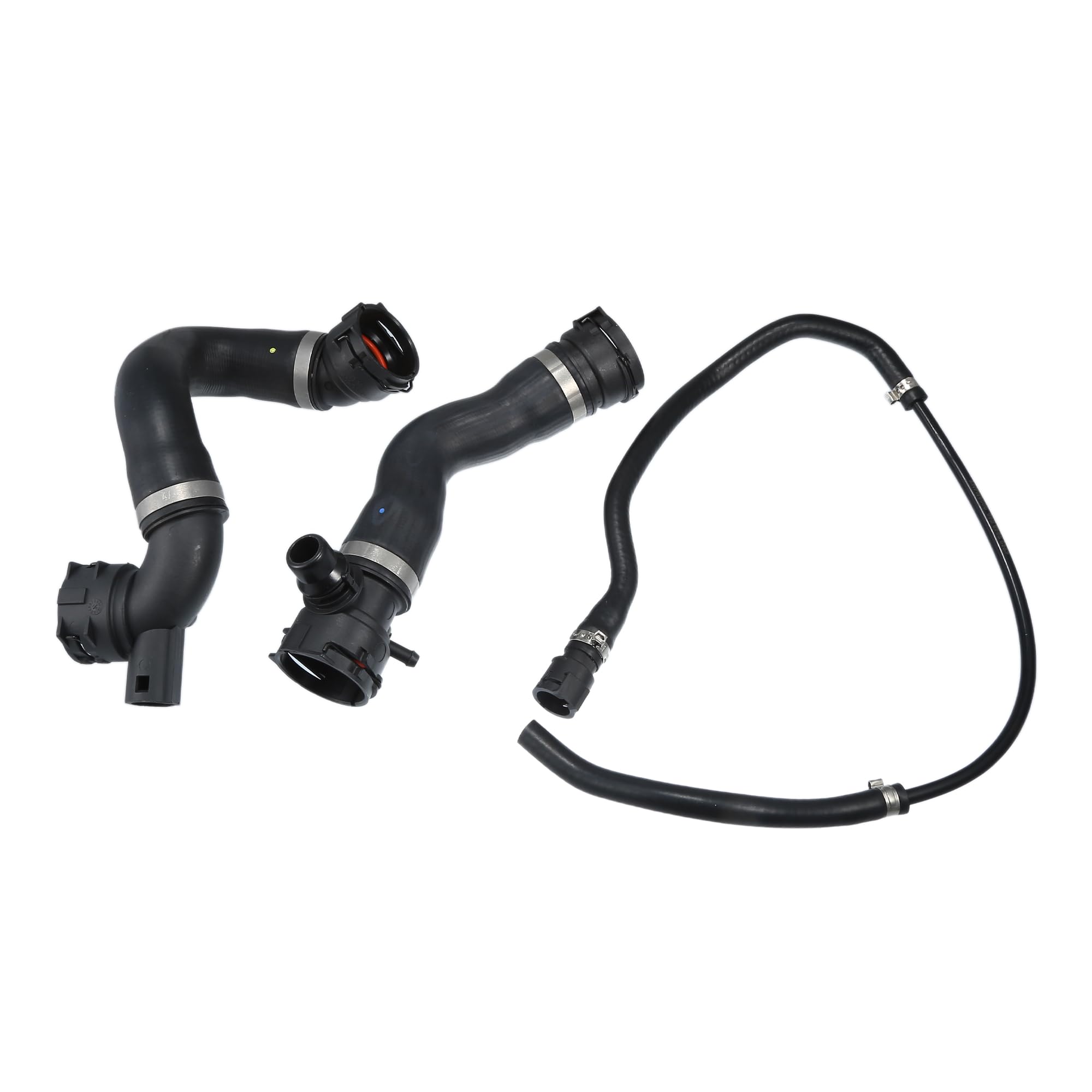 A ABSOPRO Tuyau De refroidissements Inférieur Du Radiateur N°17127618510/17127531579/17127531581 Pour pour BMW 325I 2006 En Caoutchouc Noir