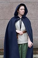 Vista 4 de Capa renacentista con capucha, capa medieval vintage con capucha, disfraz de Hobbit para Halloween