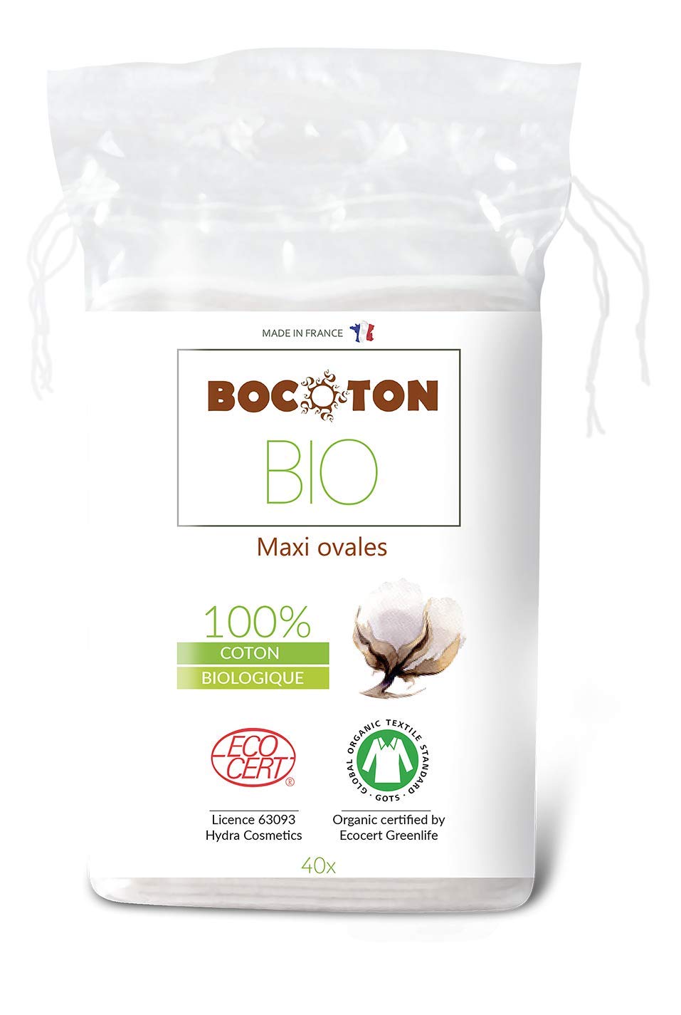 960 Maxi ovali struccanti, 100% cotone biologico certificato Ecocert, più morbide di un cotone lavabile, economico e pratico, per uso cosmetico e cura della pelle