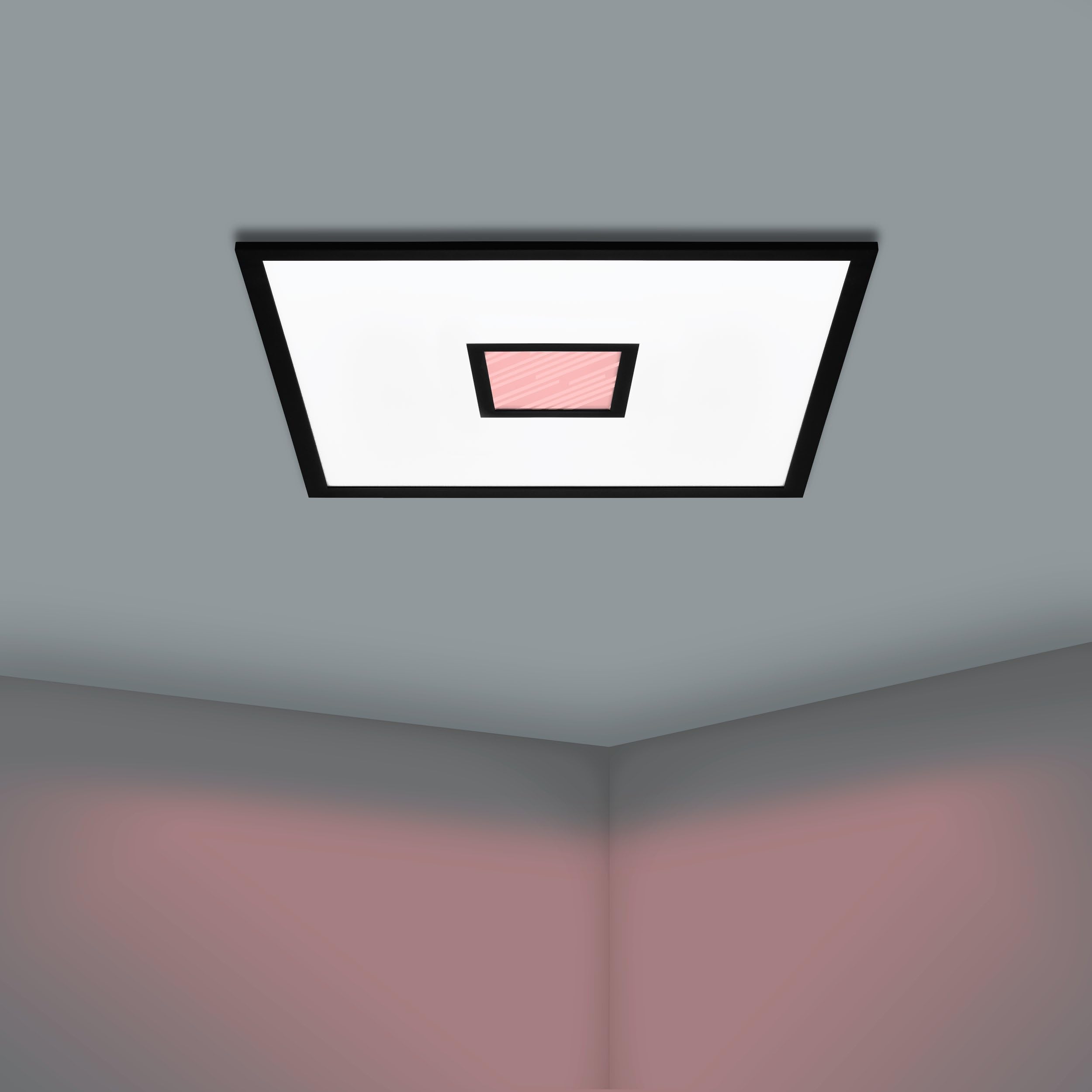 EGLO LED Deckenleuchte Bordonara, dimmbare Deckenlampe mit Fernbedienung