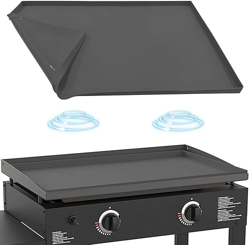 Alfombrilla de silicona para parrilla Blackstone de 28 pulgadas (no compatible con 28XLPro), cubierta de silicona de grado alimenticio resistente,