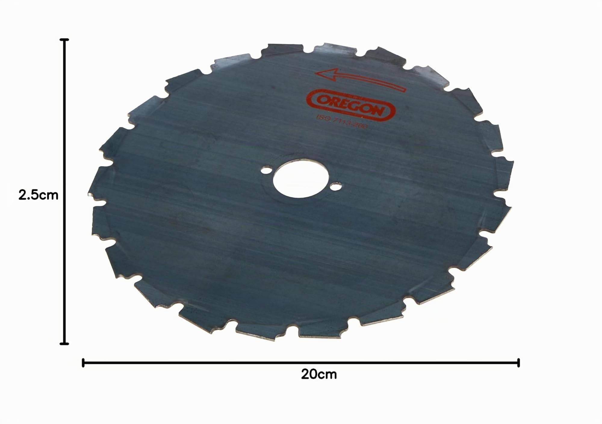 OREGON - Lame de Débroussailleuse 200mm pour Débroussailleuses & Scies d'Éclaircissement de 30cc+ avec Trou Central de 25,4mm - pour Végétation Épaisse, Bosquets & Tiges jusqu'à 20cm d'épaisseur