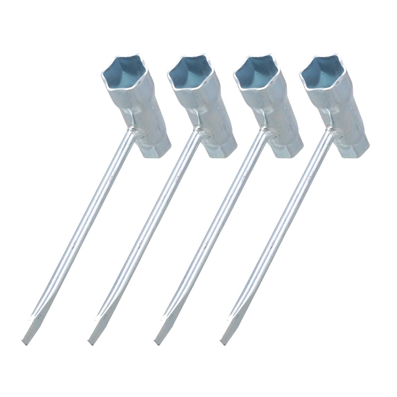 Hsyzygian 4Pcs Ergonomic Sparks Plug Socket Wrench 13mm-19mm Stainless Steel Spanner Remover for Gasolines Chainsaw Brush Cutter Ergonomic Wrench