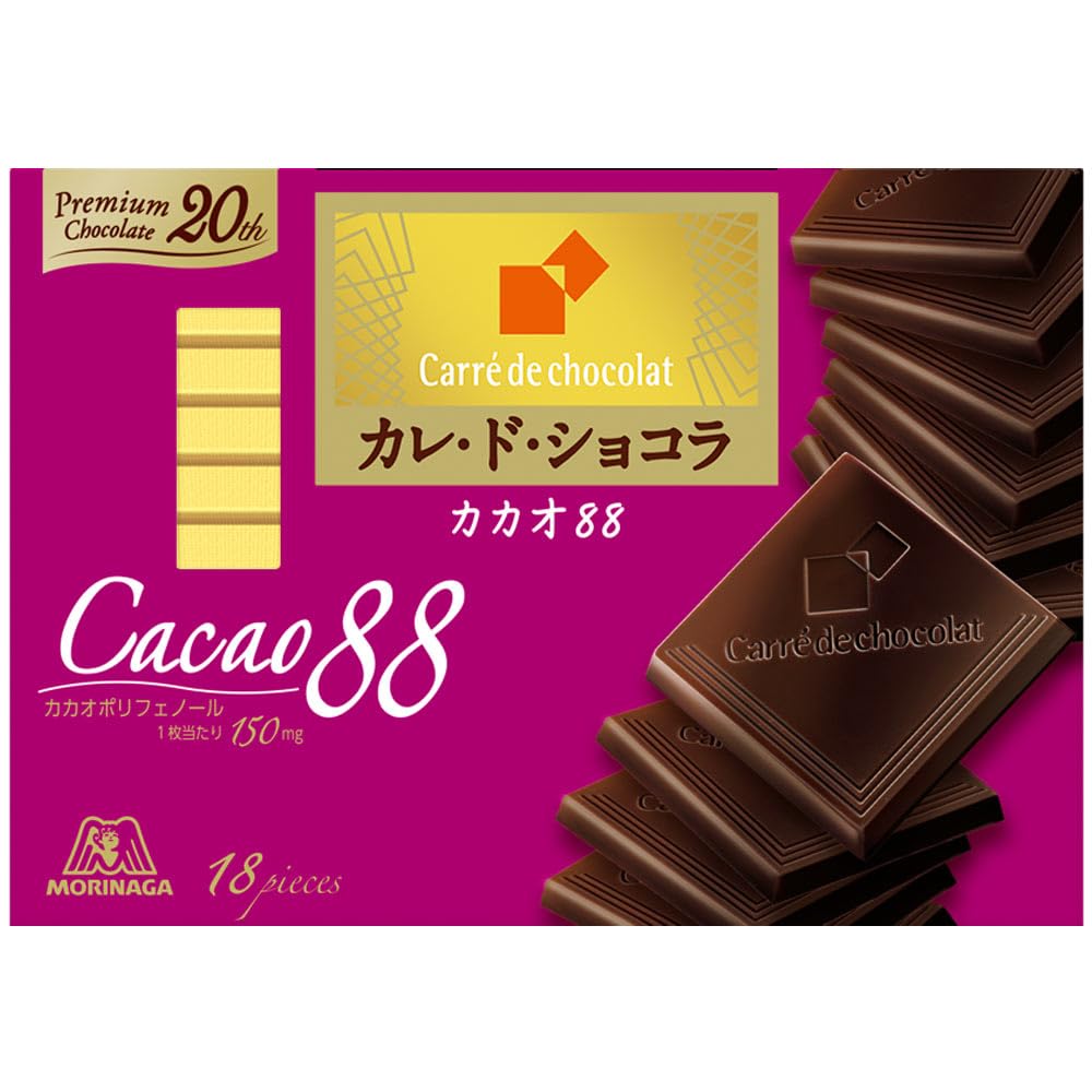 Amazon | 森永製菓 カレ・ド・ショコラ カカオ88 18枚×6個 | 森永製菓