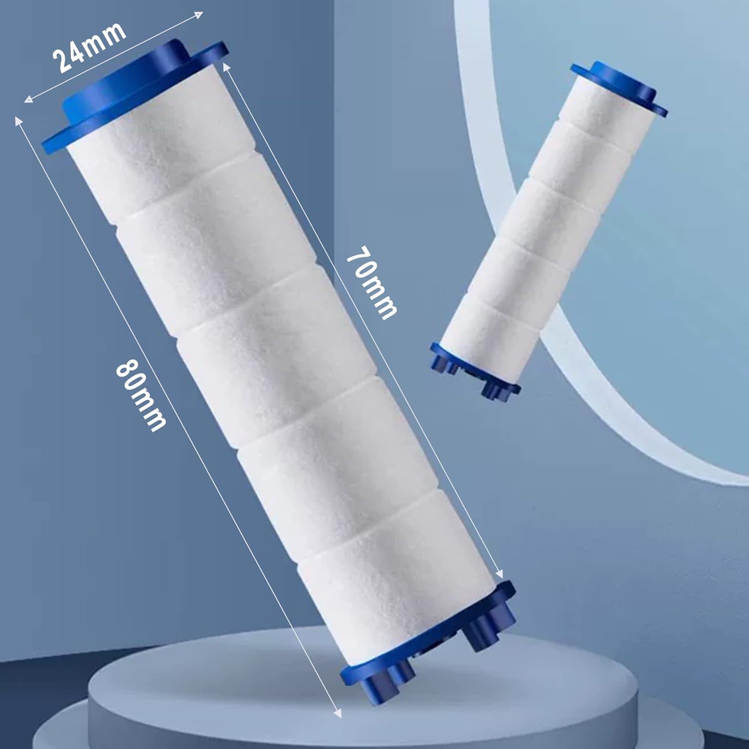 12 Filtres De Rechange Pour Pommeau De Douche - Coton PP économique Et Efficace Contre Les Impuretés - 11