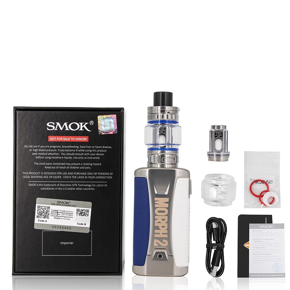 Smok Morph 2 Kit | Original Smok 230W Vape Kit mit 7.5ml TFV18 Tank Meshed 0.33ohm Dual Meshed 0.15ohm Coil no nicotine no liquid