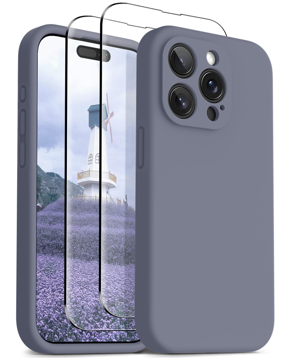 OTOFLY Magnetic for iPhone 15 Pro Case Compatible with MagSafe, [Full Camera Protection][Screen Protector] Full-Body Silicone Shockproof Phone Case