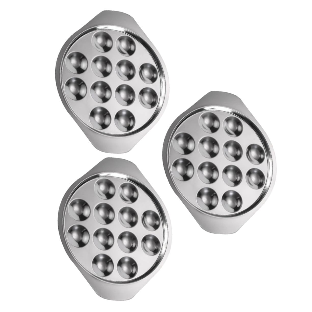 Plateau compartimenté pour huîtres et coquillages au design en acier épuré